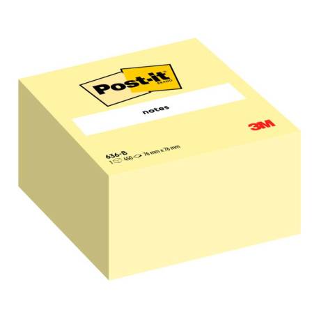 Post-it ® Bloc de notas adhesivas de quita y pon color amarillo