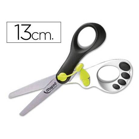 Tijera escolar maped magic up koopy 13cm con resorte para facilitar la accion del corte