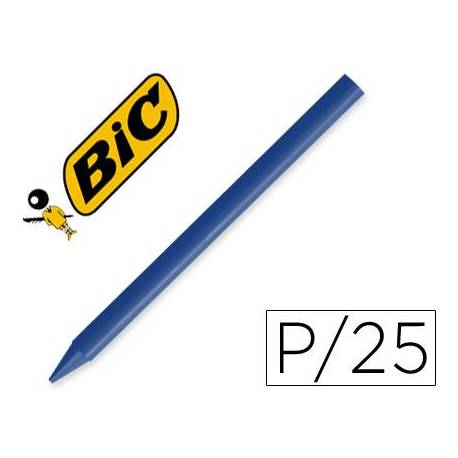 Lapices cera Plastidecor caja 25 unidades azul oscuro