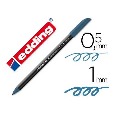Rotulador Edding 1200 color azul acero nº17