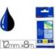 Cinta Brother TZE-531 12mm (ancho) x 8m (largo) laminada azul/negro