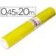 Aironfix Rollo Adhesivo 45cm x 20mt Unicolor Amarillo Brillo 100 MC