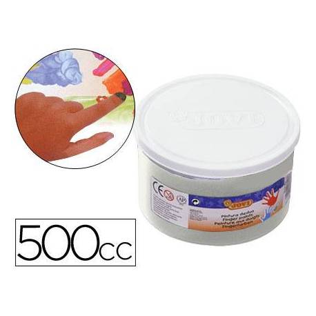 Pintura de dedos Jovi 500 cc color blanco
