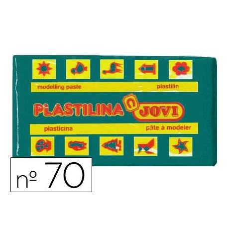 Plastilina Jovi color verde oscuro pequeña 50 gr