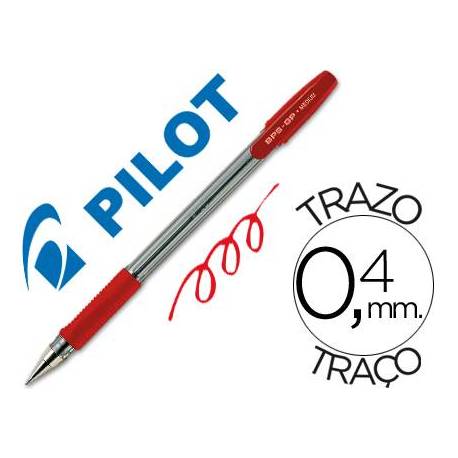 Boligrafo Pilot BPS-GP Rojo 0,4 mm