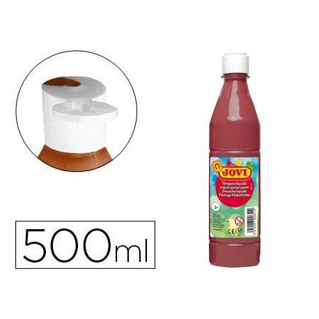Tempera liquida Jovi color marron 500 cc