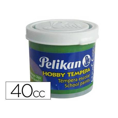 Tempera Pelikan color verde amarillo 40 cc