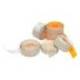 Rollo Etiquetas adhesivas Meto naranja 22 x 12