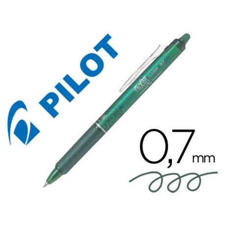 Boligrafo borrable Pilot Frixion Clicker 0,4 mm color verde lima