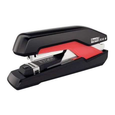 Grapadora Rapid color negro/rojo para 60 hojas