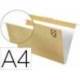 Carpeta colgante marca Gio Din A4 con visor superior Kraft eco Lomo 30 mm