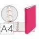 Carpeta Exacompta carton fucsia 4 anillas