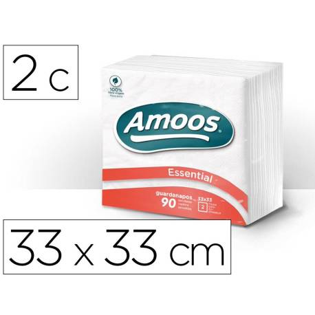 Servilletas de papel Amoos Color blanco