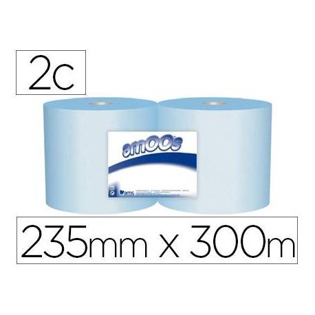 Bobina de papel industrial Amoos Color azul