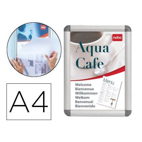 Porta anuncios Clipdown NOBO aluminio DIN A4