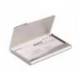 Tarjetero Durable aluminio color plata 20 tarjetas
