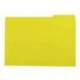 Subcarpeta cartulina color amarillo con pestaña derecha tamaño folio