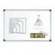Pizarra Blanca Vitrificada Magnetica con marco de aluminio 120x90 Bi-Office