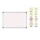 Pizarra Blanca Vitrificada Magnetica con marco de aluminio 120x90 Bi-Office