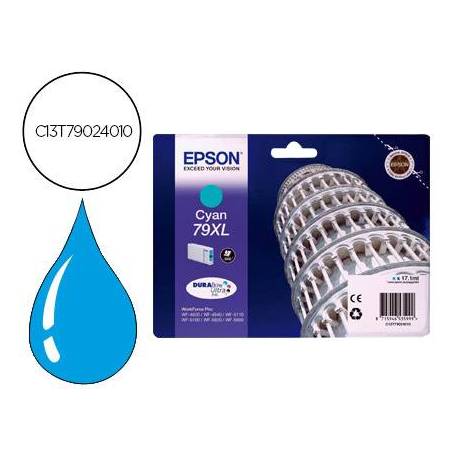 CARTUCHO INK-JET EPSON 79XL COLOR CIAN C13T79024010