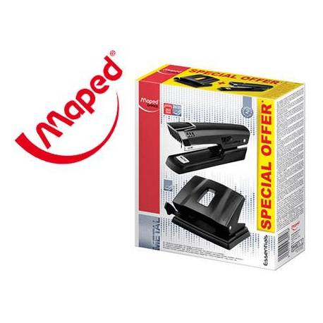 Kit Grapadora + taladradora Maped Essentials