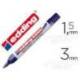 ROTULADOR EDDING MARCADOR DE SEGURIDAD VISIBLE BAJO LA LUZ ULTRAVIOLETA PUNTA REDONDA 1,5 MM