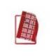 Marco Tarifold Din A4 magnetico color rojo pack de 2