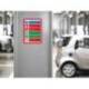 Marco Tarifold Din A4 magnetico color rojo pack de 2