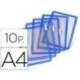 Funda portacatalogo Tarifold Din A4 color azul pack de 10