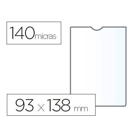 Funda portadocumento marca Esselte plastico cristal 93 x 138 mm
