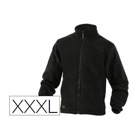 Chaqueta marca Deltaplus polar con cremallera negra 3XL