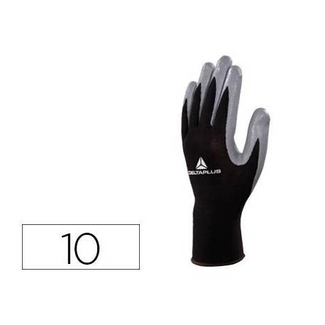 Guante DeltaPlus de Poliester palma Nitrilo talla 10