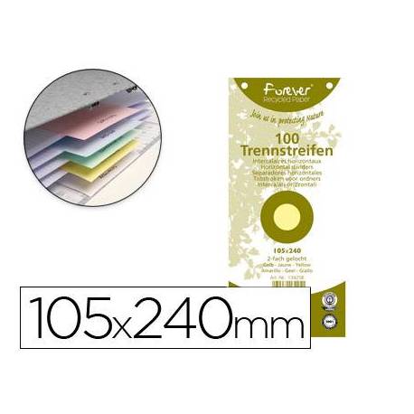 Separador Exacompta cartulina color amarilla 150x240mm