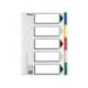 Separadores plastico Esselte Folio juego de 5 colores