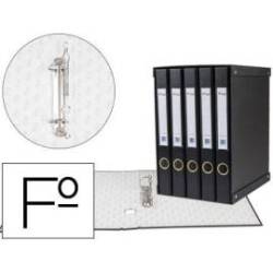 Modulo 5 archivadores pardo folio negro