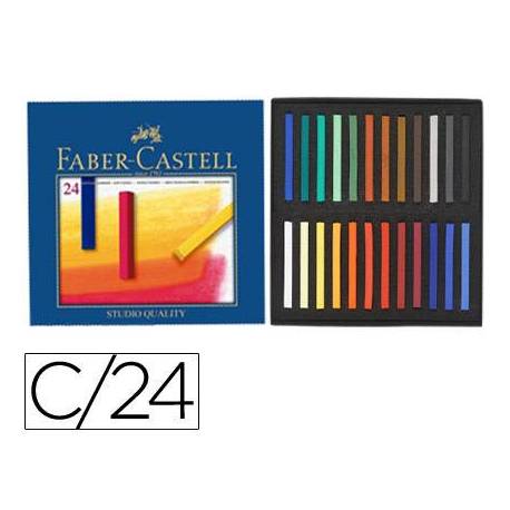 Tiza Faber Castell 24 unidades colores surtidos