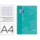 Cuaderno Oxford DIN A4 Menta Hielo Tapa Extradura 80 hojas Cuadrícula 5 mm