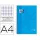 Cuaderno Oxford DIN A4 Turquesa Tapa Extradura 80 hojas Cuadrícula 5 mm