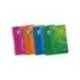 BLOC ESPIRAL OXFORD TAPA PLASTICO OPTIK PAPER MICROPERFDIN A4 120 H CUADROS 5 MM CON 3 SEPARADORES COLORES SURTIDOS