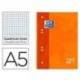 Bloc espiral Oxford Din A5 extradura microperforado 120 hojas color naranja