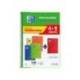 BLOC ESPIRAL OXFORD TAPA BLANDA FOLIO 80 HOJAS 90GR CUADRO 4 MM COLORES VIVOS PACK DE 4+1