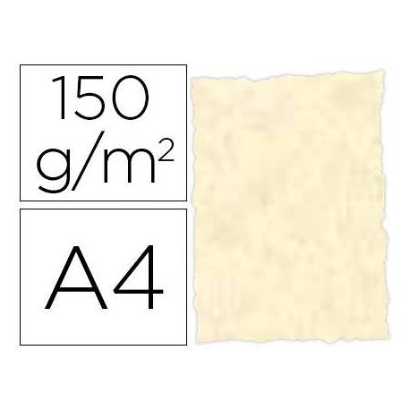 Papel pergamino DIN A4 troquelado color Topacio parchment