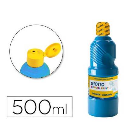Tempera Giotto azul cian 500 cc