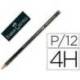 Lapices de grafito marca Faber Castell 9000 4H