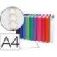 Carpeta Exacompta 4 anillas 30 mm redondas A4 carton forrado de colores surtidos