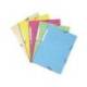 Carpeta goma Exacompta din A4 3 solapas cartulina colores pasteles surtidos