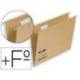Carpeta colgante Hamelin folio prolongado visor superior kraft eco naranja amarillo