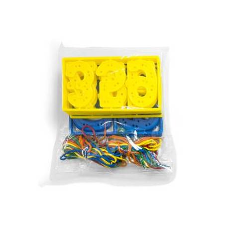 Juego Didactico a partir de 3 años Set de numeros para coser Miniland