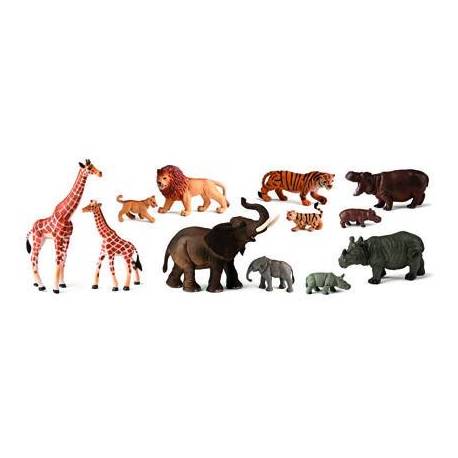 Juego Infantil a partir de 3 años Animales de la Selva y sus crias Miniland