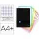 Cuaderno Oxford Ebook 8 A4+ Negro y Turquesa 160 hojas Tapa Plastico Cuadricula 5 mm